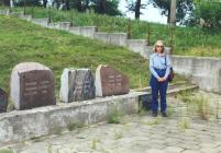 Picture of the memorial stones in the Jewish cemetery