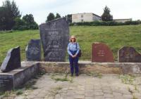 Picture of the memorial stones in the Jewish cemetery